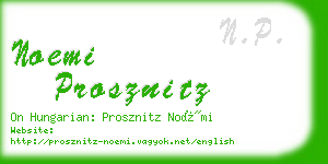 noemi prosznitz business card